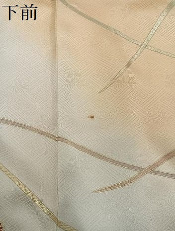 平和屋着物●訪問着　草花文　暈し染め　金銀彩　やまと誂製　正絹　逸品　未使用　AABI8505ph