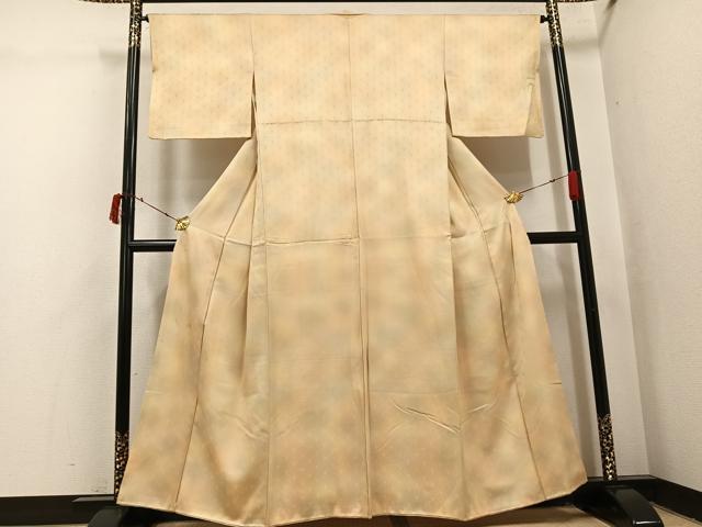 平和屋着物●上質な小紋　青海波地紋　暈し染め　正絹　逸品　AABI8506ph