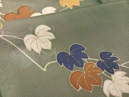 平和屋着物●豪華色留袖　枝葉文　暈し染め　金彩　正絹　逸品　AABI8507ph