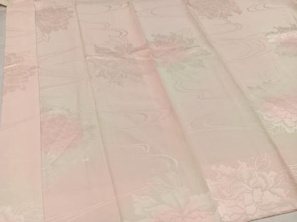 平和屋着物●振袖用長襦袢　袷　花地紋　暈し染め　鈴乃屋扱い　正絹　逸品　AABI8509ph
