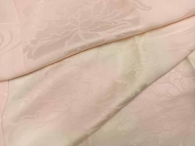 平和屋着物●振袖用長襦袢　袷　花地紋　暈し染め　鈴乃屋扱い　正絹　逸品　AABI8509ph
