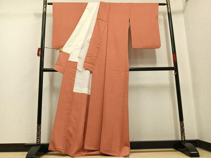 平和屋着物●上質な色無地　東雲色　正絹　逸品　AABI8512ph