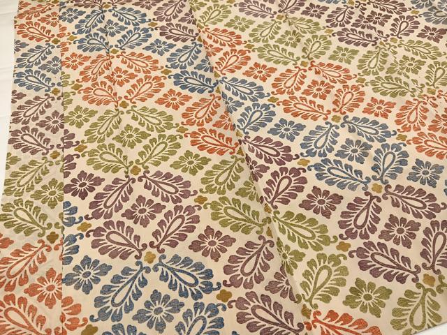 平和屋着物●長襦袢　袷　花尽くし　金彩　正絹　逸品　AABI8513ph
