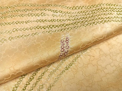 平和屋着物▼上質な小紋　幾何学文様　正絹　逸品　AABI8517ph