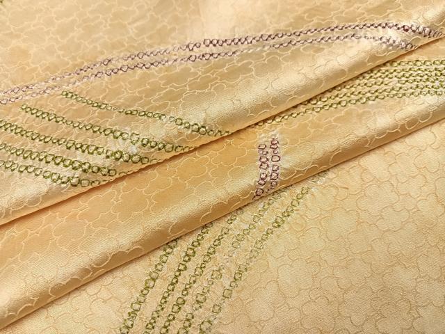 平和屋着物▼上質な小紋　幾何学文様　正絹　逸品　AABI8517ph