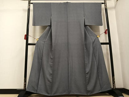 平和屋着物●江戸小紋　極小鮫小紋柄　正絹　逸品　AABI8522ph