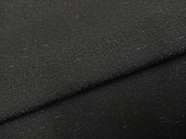 平和屋着物●男性　紬　色無地　藍鉄色　正絹　逸品　AABI8524ph