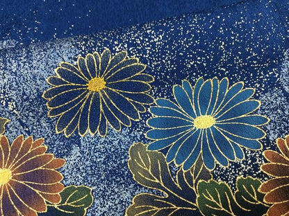 平和屋着物●豪華振袖　草花文　金彩　さが美扱い　正絹　逸品　AABI8537ph