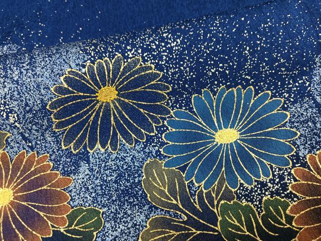 平和屋着物●豪華振袖　草花文　金彩　さが美扱い　正絹　逸品　AABI8537ph