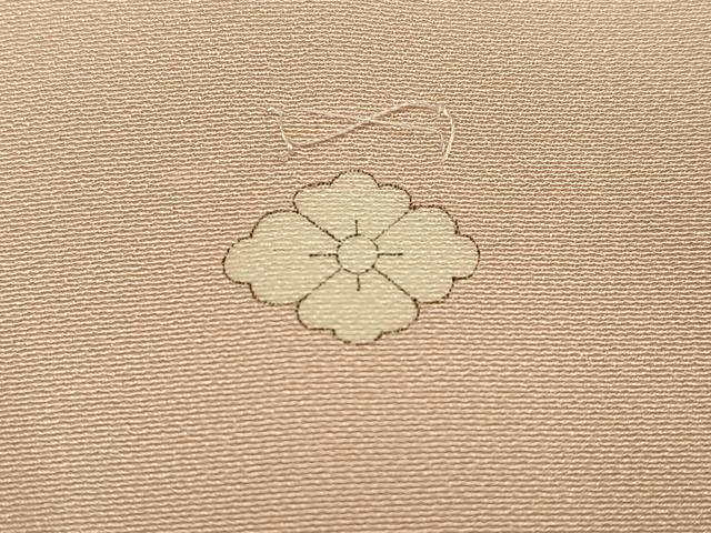 平和屋着物●本加賀友禅作家　牛坂源吾　色留袖　吉祥草花文　正絹　逸品　AABI8540ph