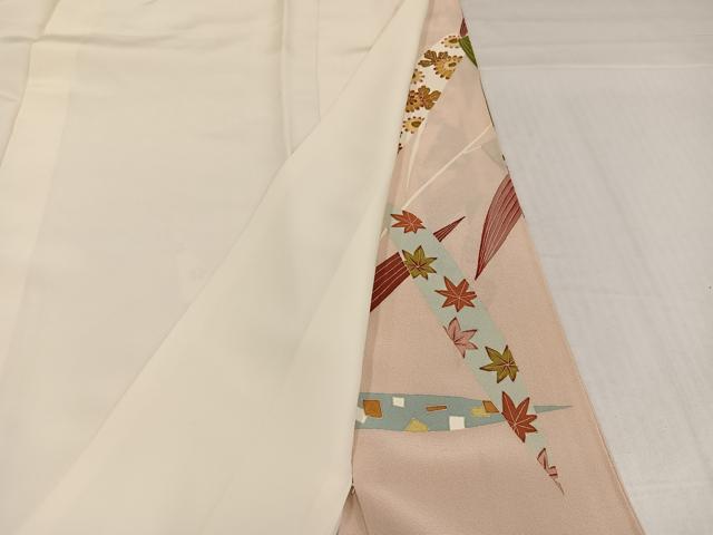 平和屋着物●本加賀友禅作家　牛坂源吾　色留袖　吉祥草花文　正絹　逸品　AABI8540ph
