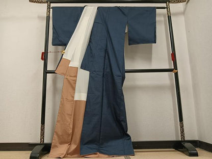 平和屋着物●本場大島紬　アンサンブル　100亀甲　総詰め　証紙付き　正絹　逸品　AABI8544ph