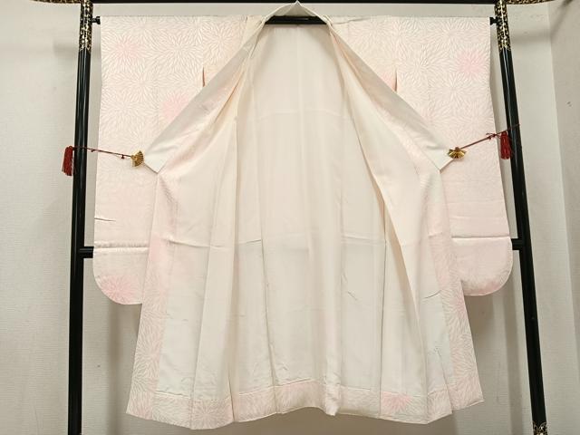 平和屋着物●振袖用長襦袢　袷　花地紋　暈し染め　正絹　逸品　AABI8545ph