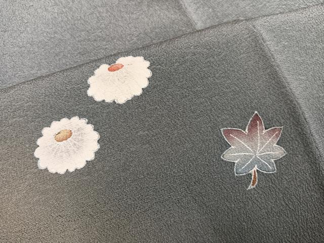 平和屋着物●訪問着　友禅　花篭文　暈し染め　正絹　逸品　AABI8546ph