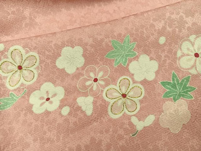 平和屋着物●訪問着　駒刺繍　草花文　金彩　高島屋扱い　正絹　逸品　AABI8555ph