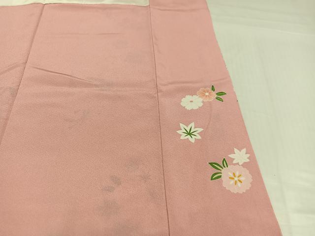 平和屋着物●訪問着　駒刺繍　草花文　金彩　高島屋扱い　正絹　逸品　AABI8555ph