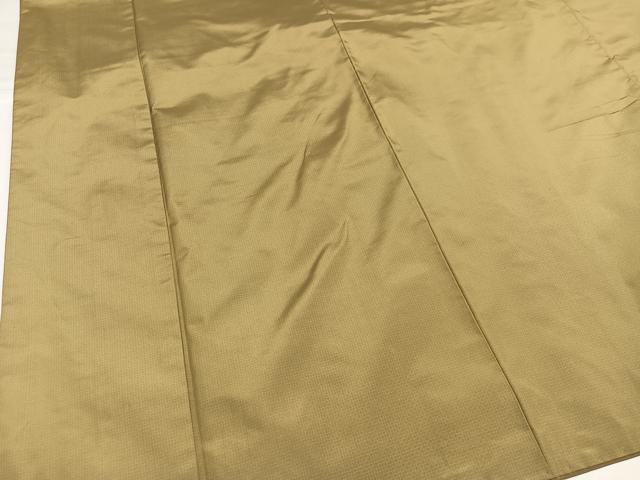平和屋着物●本場縞大島紬　網代文様　桑染色　正絹　逸品　AABI8556ph