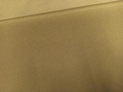 平和屋着物●本場縞大島紬　網代文様　桑染色　正絹　逸品　AABI8556ph