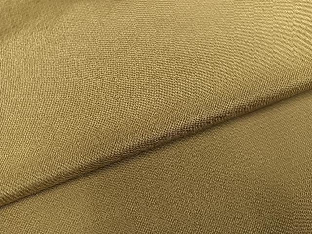 平和屋着物●本場縞大島紬　網代文様　桑染色　正絹　逸品　AABI8556ph