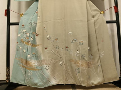 平和屋着物●訪問着　作家物　芳庵　橘　暈し染め　金彩　正絹　逸品　AABI8560ph