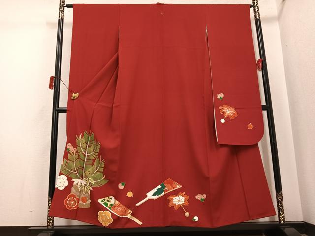 平和屋着物●豪華振袖 吉祥文 金彩 正絹 逸品 AABI8561ph