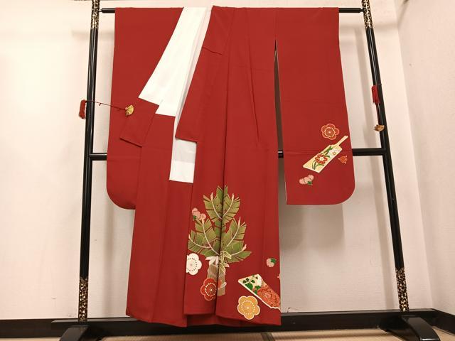 平和屋着物●豪華振袖 吉祥文 金彩 正絹 逸品 AABI8561ph
