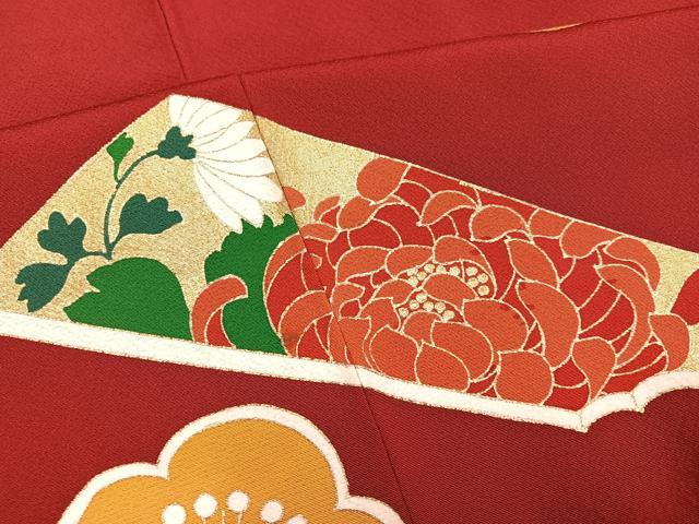 平和屋着物●豪華振袖 吉祥文 金彩 正絹 逸品 AABI8561ph