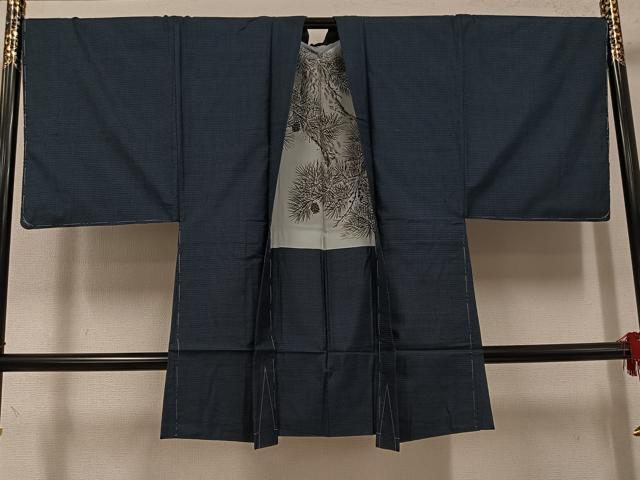 平和屋着物●男性 本場大島紬 アンサンブル 100亀甲 総詰め 正絹 逸品 AABI8562ph