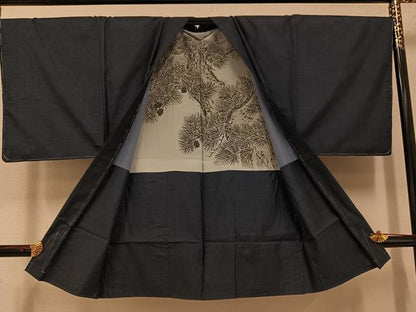 平和屋着物●男性 本場大島紬 アンサンブル 100亀甲 総詰め 正絹 逸品 AABI8562ph