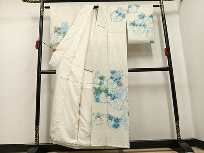 平和屋着物●訪問着 総絞り 桐 正絹 逸品 AABI8564ph