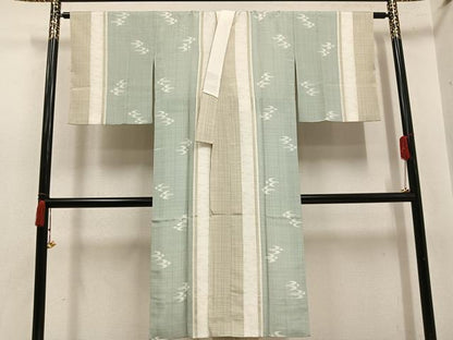 平和屋着物●長襦袢 袷 間道 正絹 逸品 AABI8565ph