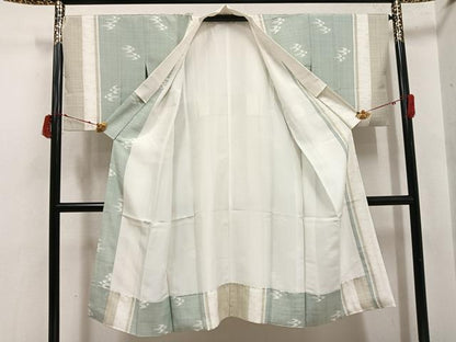 平和屋着物●長襦袢 袷 間道 正絹 逸品 AABI8565ph