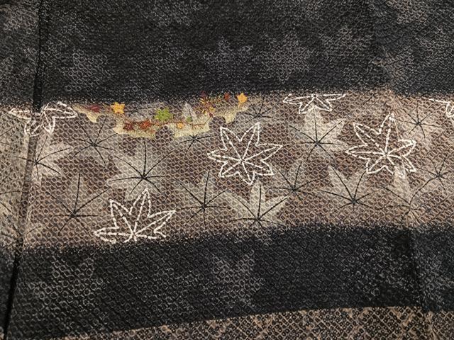 平和屋着物●訪問着　手描き　絞り　刺繍　雪輪草花文　金彩　正絹　逸品　未使用　AABI8573ph