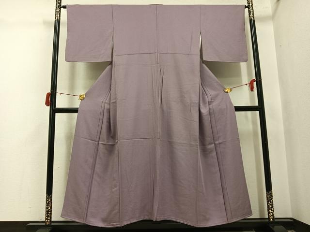 平和屋着物●上質な色無地　梅染色　正絹　逸品　AABI8577ph