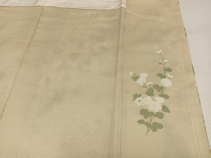平和屋着物●訪問着　刺繍　枝花文　暈し染め　金彩　正絹　逸品　未使用　AABI8580ph