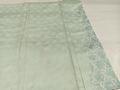 平和屋着物●訪問着　絞り　草花文　暈し染め　金彩　正絹　逸品　AABI8582ph
