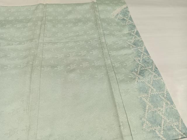 平和屋着物●訪問着　絞り　草花文　暈し染め　金彩　正絹　逸品　AABI8582ph