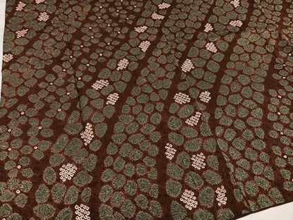 平和屋着物●訪問着　総絞り　流水文　正絹　逸品　AABI8586ph