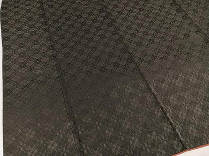 平和屋着物●上質な色無地　花地紋　消炭色　高島屋扱い　正絹　逸品　AABI8589ph
