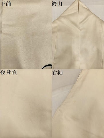 平和屋着物●豪華色留袖　人物立波風景文　銀彩　正絹　逸品　AABI8595ph