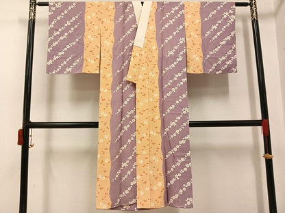 平和屋着物●長襦袢　袷　梅　桜　正絹　逸品　AABI8600ph