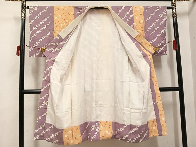 平和屋着物●長襦袢　袷　梅　桜　正絹　逸品　AABI8600ph