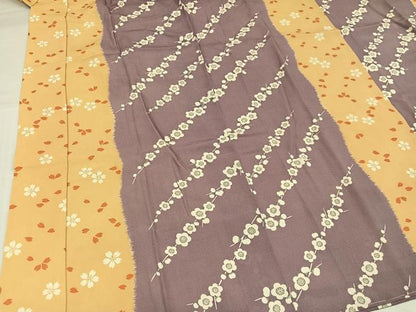 平和屋着物●長襦袢　袷　梅　桜　正絹　逸品　AABI8600ph