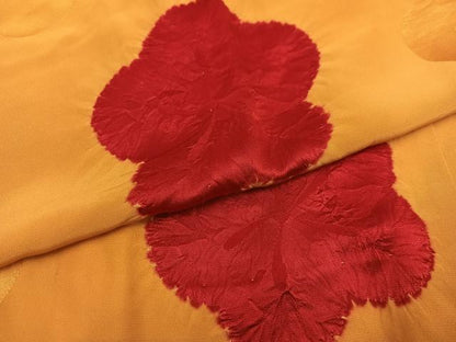 平和屋着物●長襦袢　無双仕立て　絞り　梅　半衿刺繍　正絹　逸品　AABI8603ph