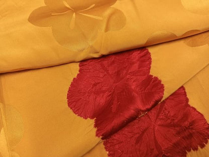 平和屋着物●長襦袢　無双仕立て　絞り　梅　半衿刺繍　正絹　逸品　AABI8603ph