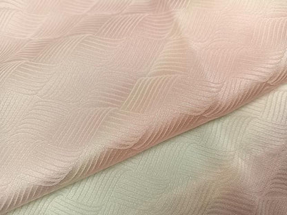 平和屋着物●長襦袢　無双仕立て　立波地紋　暈し染め　半衿刺繍　正絹　逸品　AABI8608ph