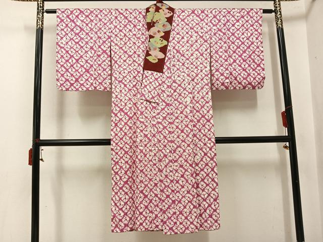 平和屋着物●長襦袢　無双仕立て　雲絞り　正絹　逸品　AABI8615ph