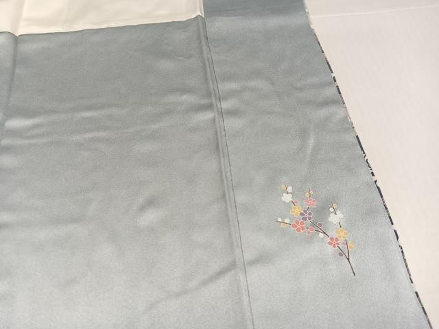 平和屋着物●訪問着 駒刺繍 地紙花唐草文 暈し染め 金彩 正絹 逸品 AABI8624ph