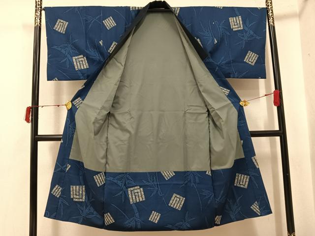 平和屋着物●男性 長襦袢 袷 笹文 AABI8630ph