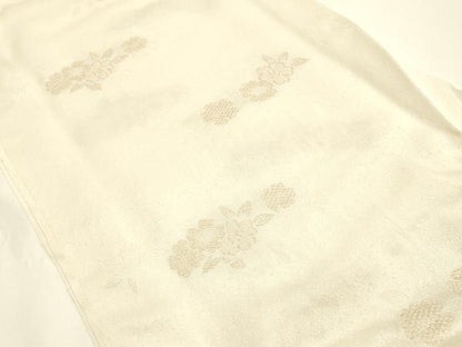 平和屋本店●和装小物　帯締め・帯揚げセット　礼装用　高麗組 綾出し　金糸　正絹　逸品　未使用　AABI8646ay